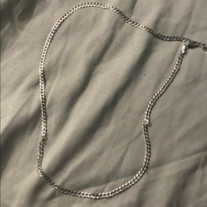 10k white gold Cuban link chain